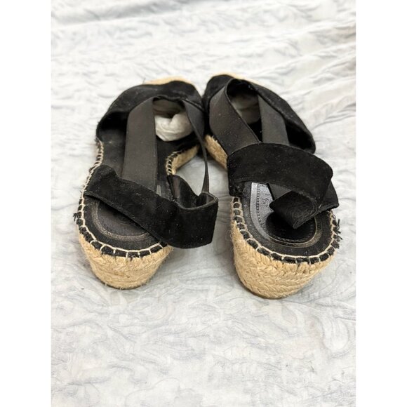 Vidarreta black suede slingback heel Espadrille Sandals 41 - Picture 5 of 7